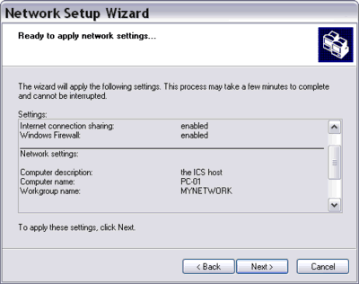 Network Setup Wizard