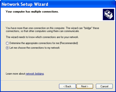 Home Computer Network Setup on Network Setup Wizard