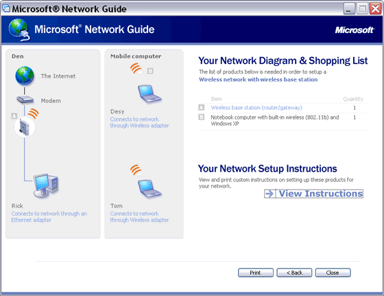 Microsoft Home Network Guide