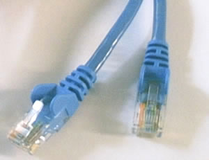 Cat 5 cable terminated with RJ-45 connectors