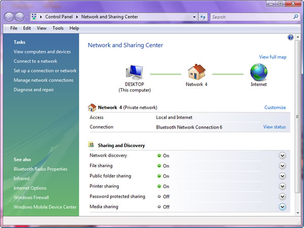 How To Setup Internet Sharing In Vista