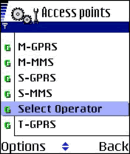 Symbian v7.0 Access points selection