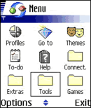 Symbian v7.0 smart phone Menu