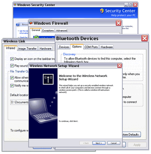 Windows XP wizards