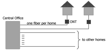 point-to-point Home Run Fiber - FTTH fiber optic access network